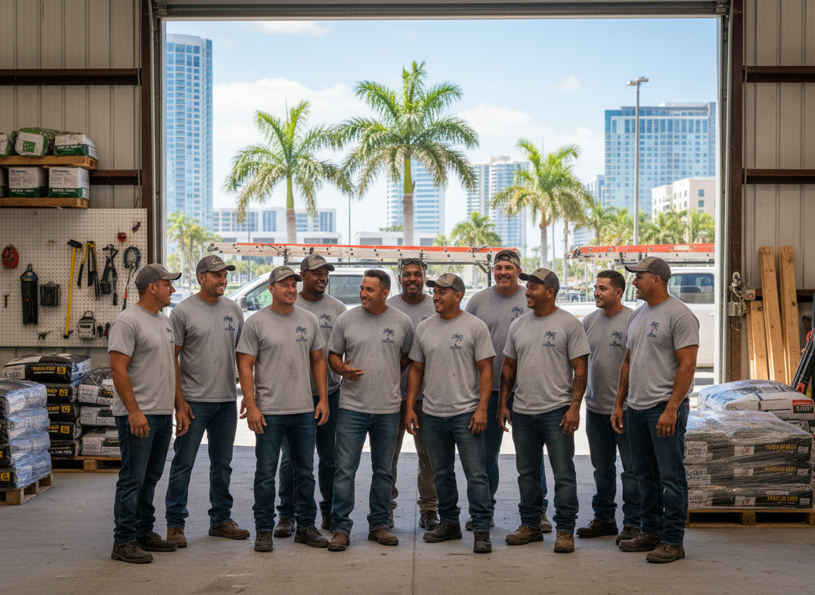 The Roof Repair Tampa FL team at work in Tampa